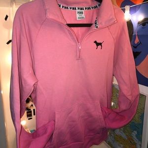 Super Cute Pink Ombré Quarter Zip!